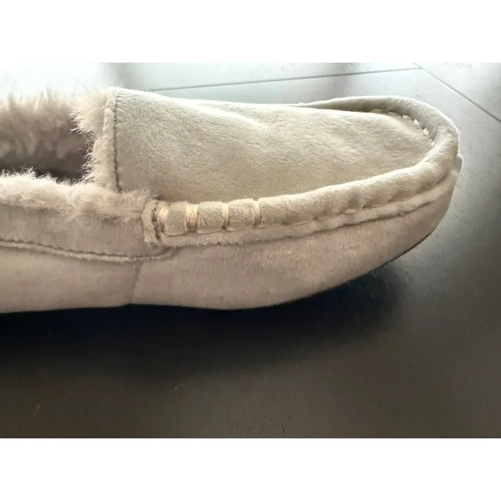 UGG Koolaburra‎ Little Kid Suede Slippers Size 2 Blue Faux Fur Lined